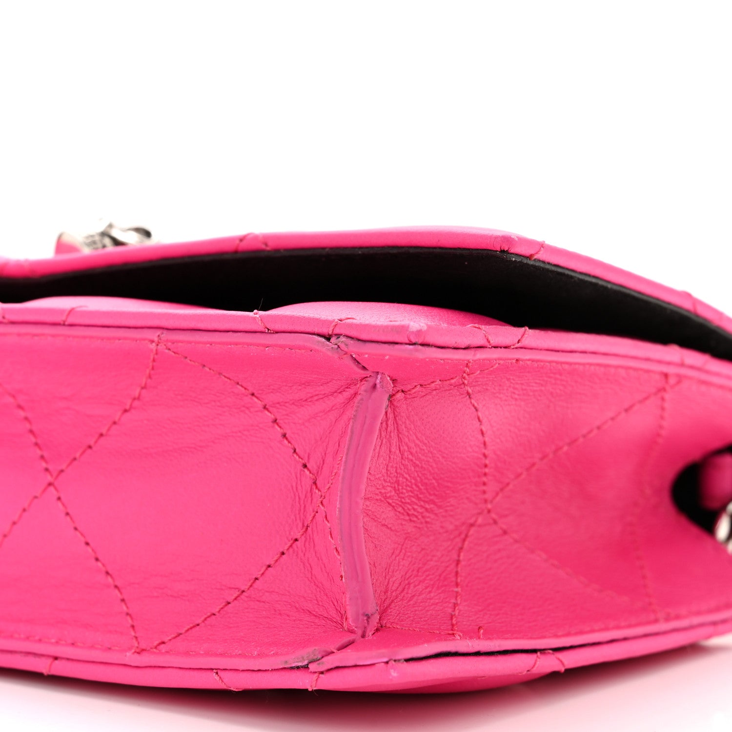 Alexander McQueen Calfskin Quilted Graffiti Skull Small Chain Crossbody Bag Pink 9 of 9