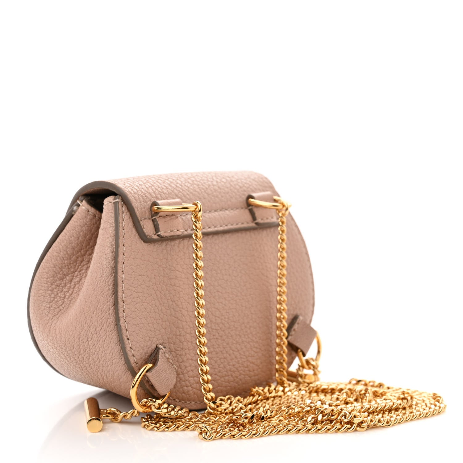 Chloe Grained Lambskin Mini Drew Crossbody Backpack Cement Pink 3 of 10