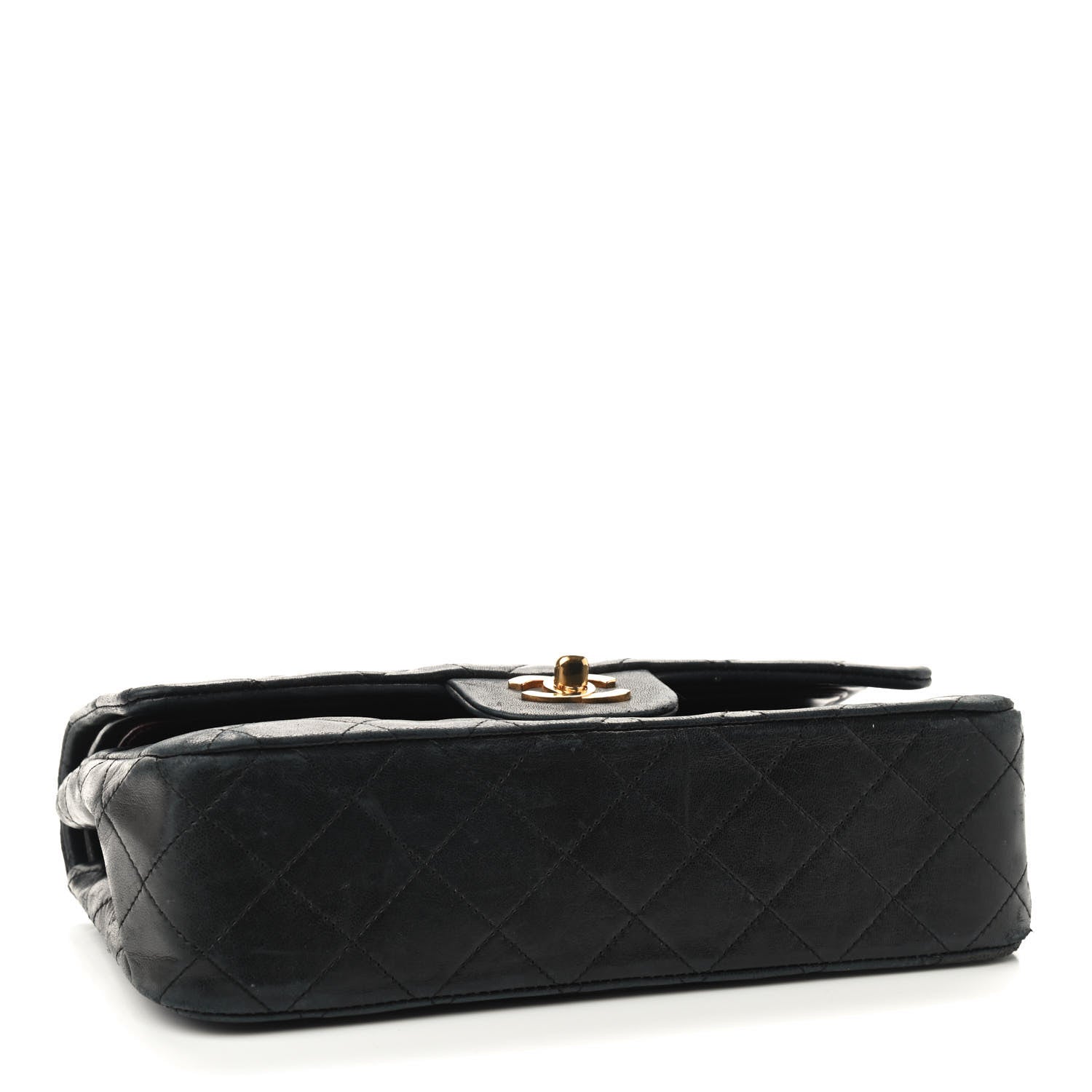 Chanel Lambskin Quilted Small Double Flap Black 3 of 14