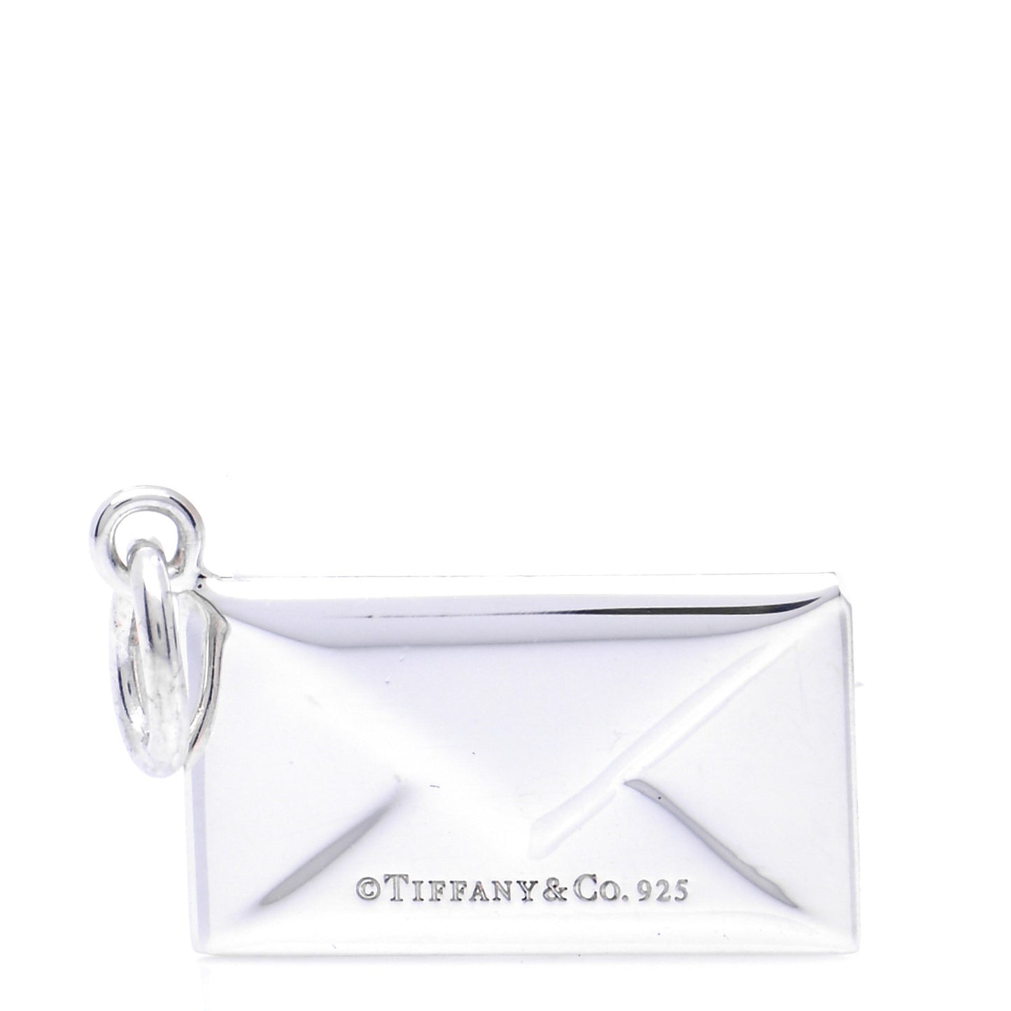 Sterling Silver Diamond Envelope Charm