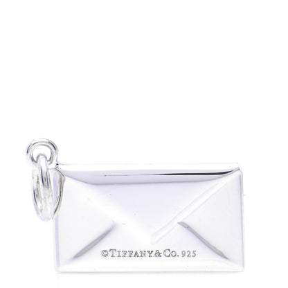 Tiffany Sterling Silver Diamond Envelope Charm 2 of 4