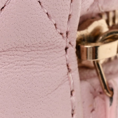 Chanel Lambskin Quilted Vertical Vanity Case With Chain Light Pink 11 of 14