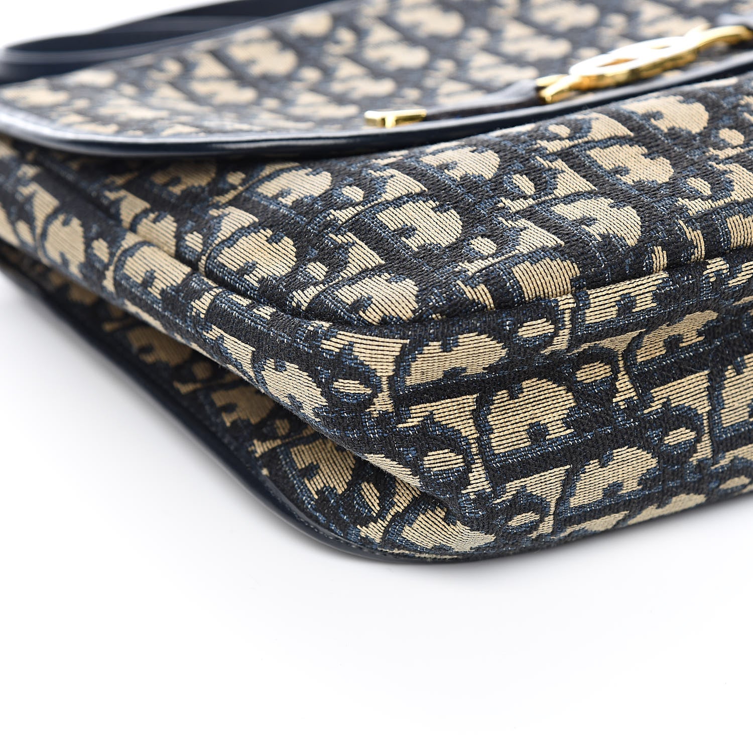 Christian Dior Monogram Flap Navy Blue 7 of 9