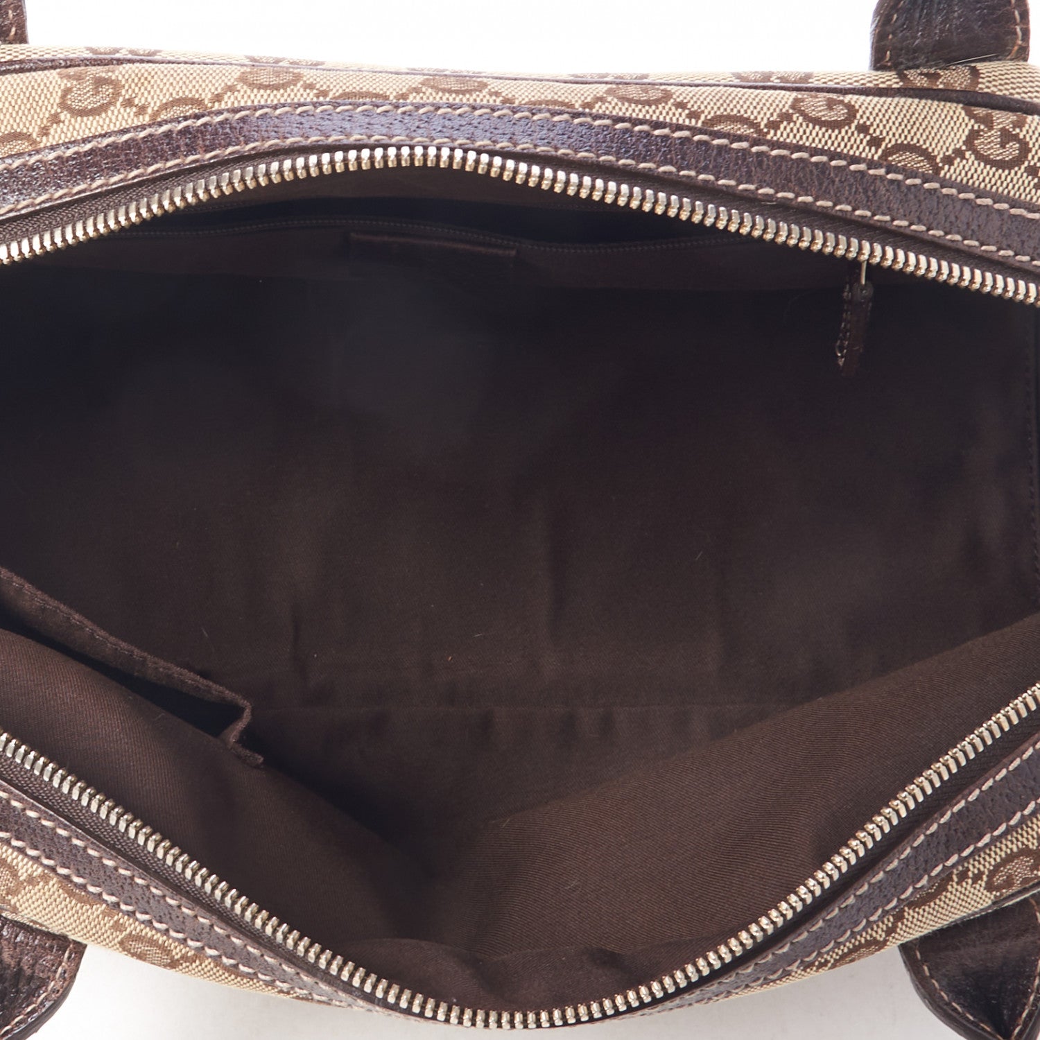 Gucci Monogram Small Princy Satchel Dark Brown 5 of 11
