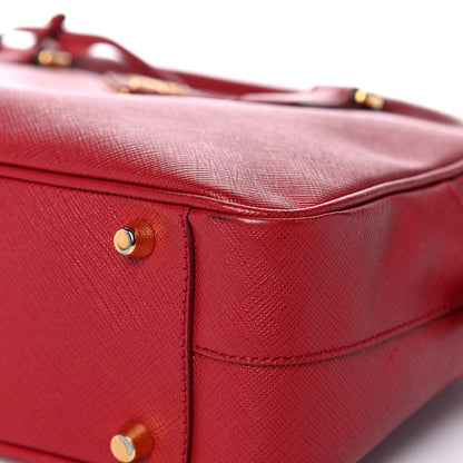 Prada Saffiano Lux Bowler Fuoco 8 of 18