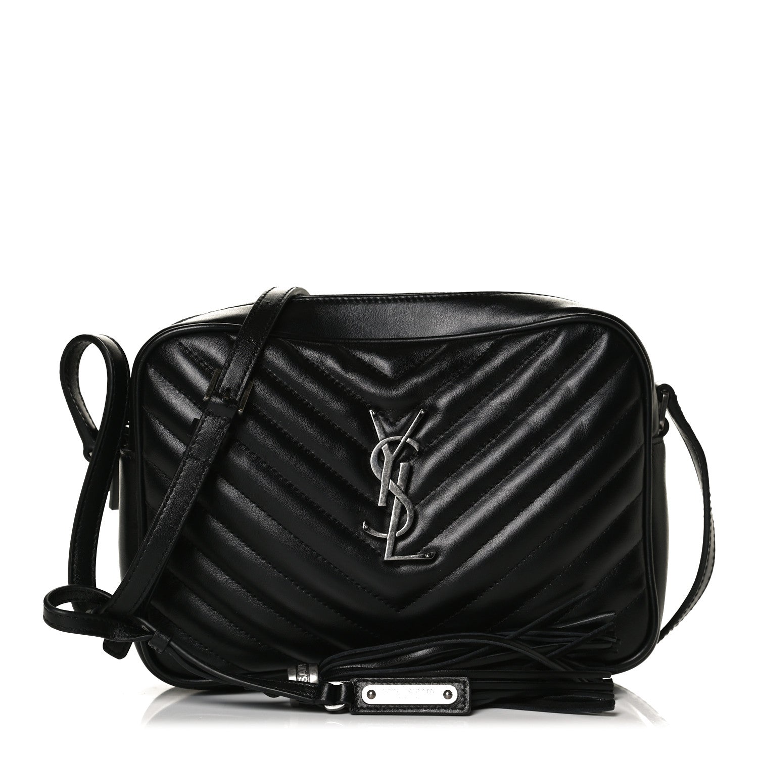 Saint Laurent Calfskin Matelasse Monogram Lou Camera Bag Black 1 of 13