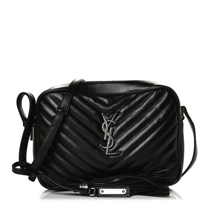 Saint Laurent Calfskin Matelasse Monogram Lou Camera Bag Black 1 of 13