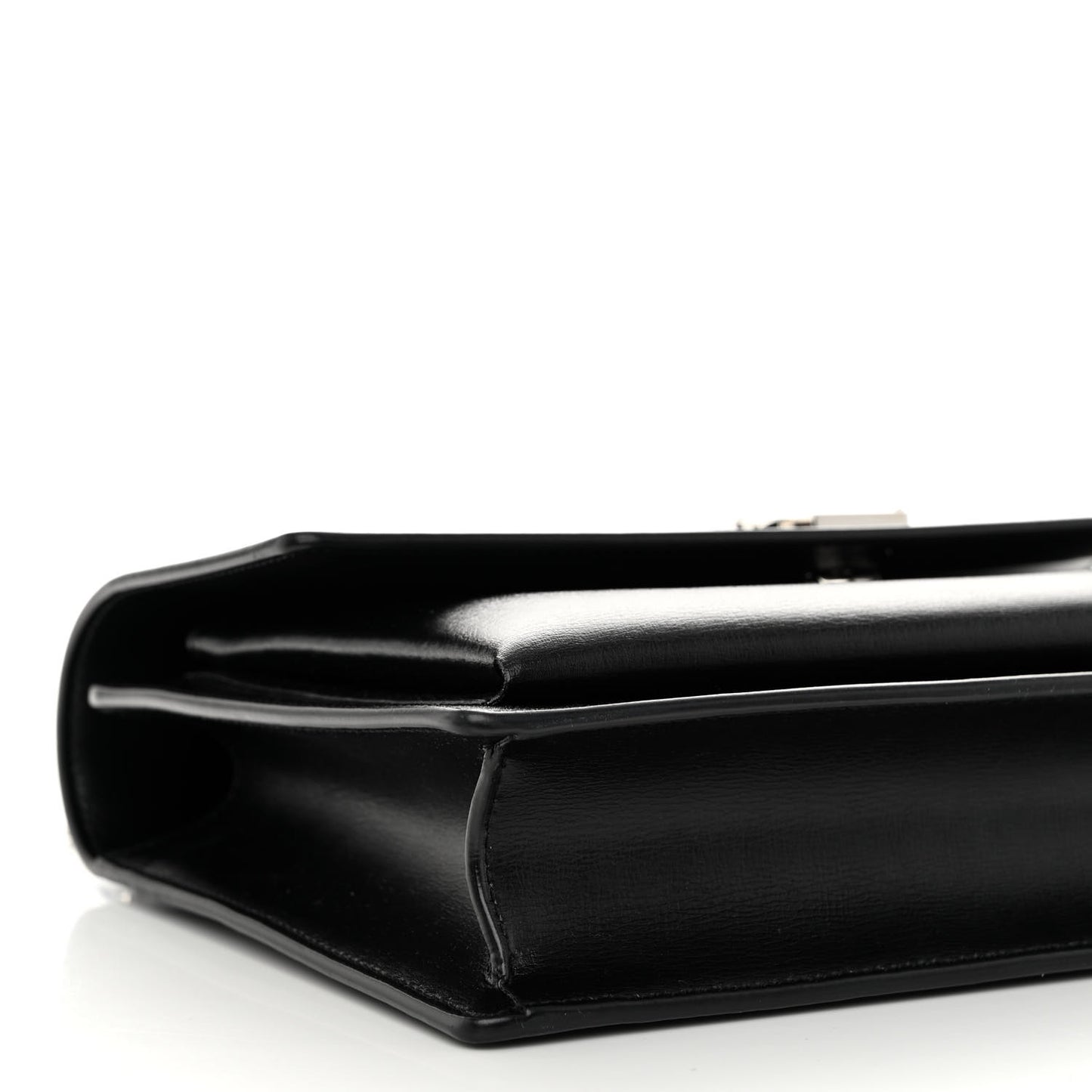 Smooth Calfskin Medium Monogram Sunset Satchel Black