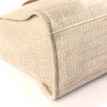Chanel Canvas Medium Deauville Tote Light Beige 8 of 9