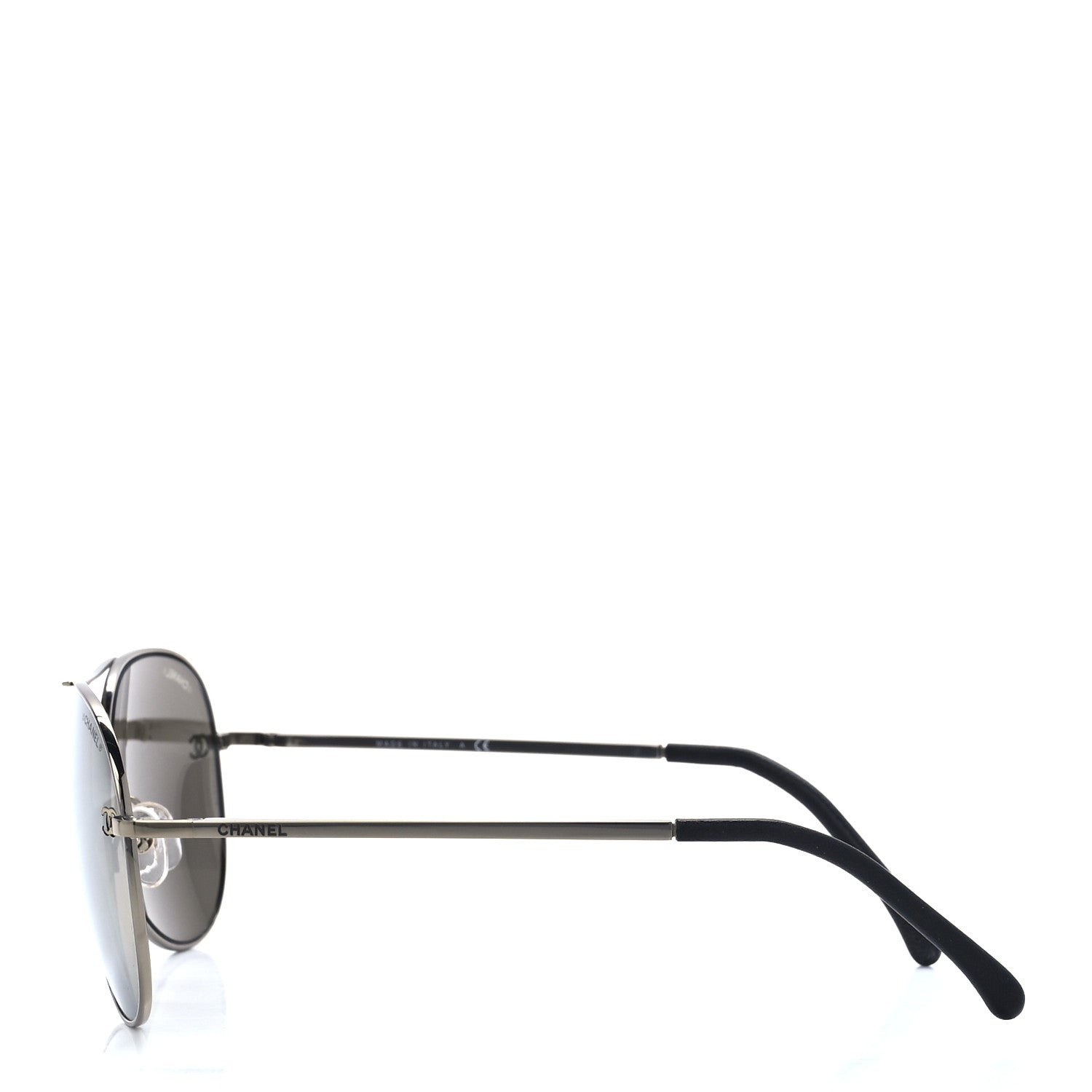 Chanel Aviator CC Sunglasses 4189-T-Q Silver 3 of 8