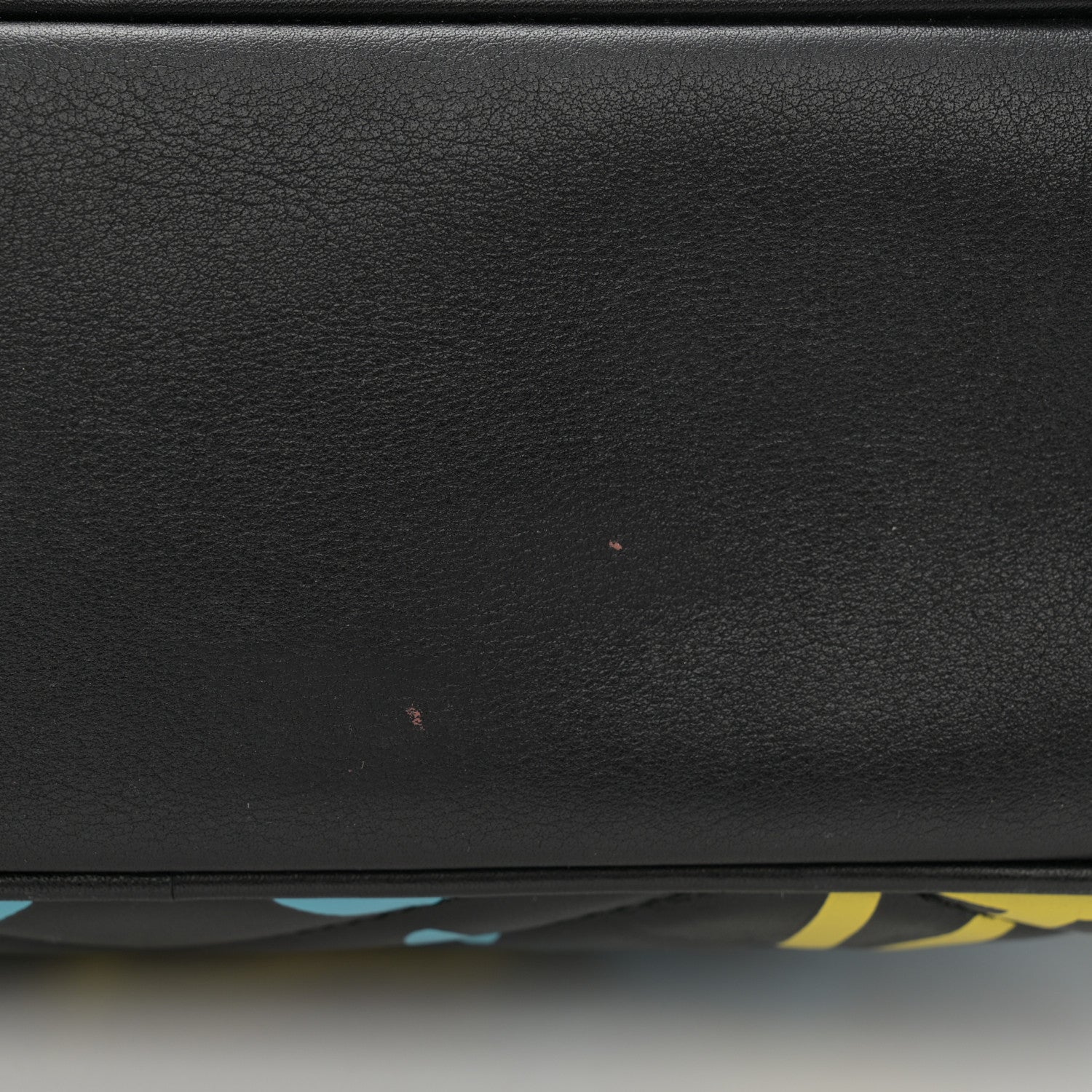 Gucci Calfskin Matelasse GucciGhost Medium GG Marmont Chain Shoulder Bag Black New Acquamarine 15 of 16
