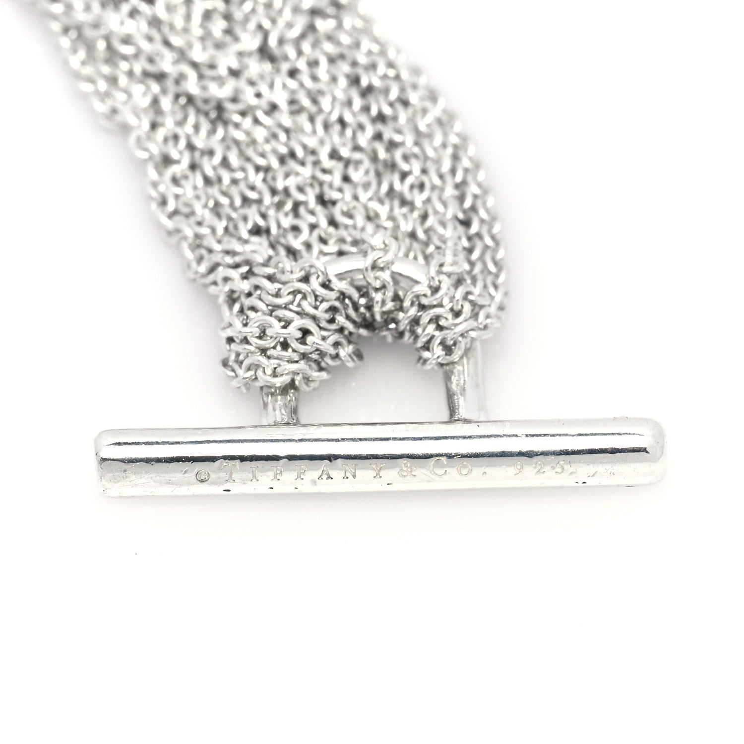 Tiffany Sterling Silver Heart Mesh Bracelet 5 of 5