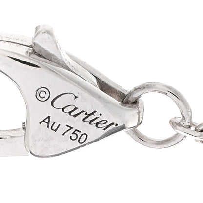 Cartier 18K White Gold Diamond Symbols Cross Pendant Necklace 4 of 5