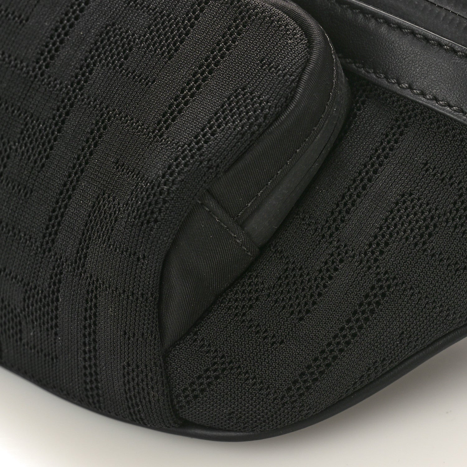 Fendi Neoprene Mesh Vitello Grace FF Pocket Belt Bag Black 8 of 8