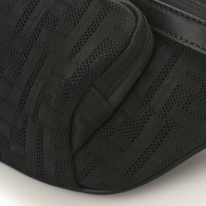 Fendi Neoprene Mesh Vitello Grace FF Pocket Belt Bag Black 8 of 8