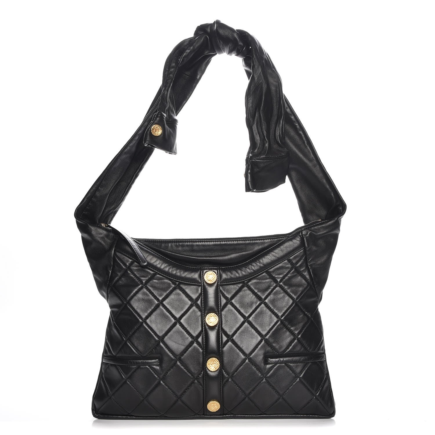 Chanel Lambskin Quilted Girl Bag Black 1 of 8