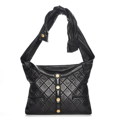 Chanel Lambskin Quilted Girl Bag Black 1 of 8