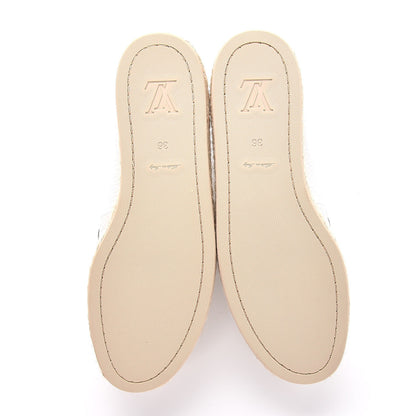 Louis Vuitton Calfskin Tropical Bloom Espadrille Flat 36 White 5 of 9