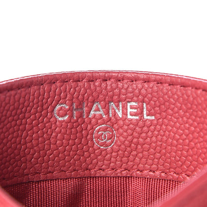 Chanel Caviar Quilted Diamond CC Duo Card Holder Pink 6 of 9