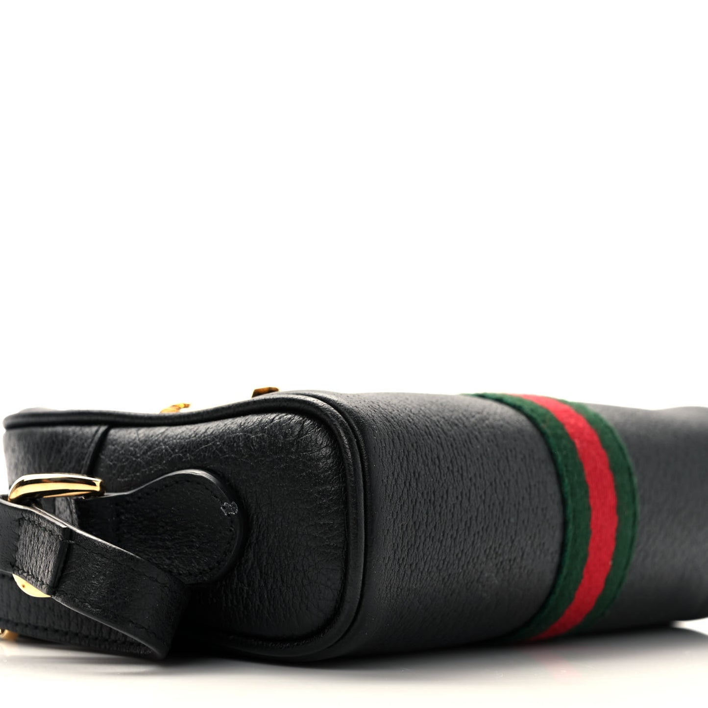 Calfskin Web Mini Ophidia Shoulder Bag Black