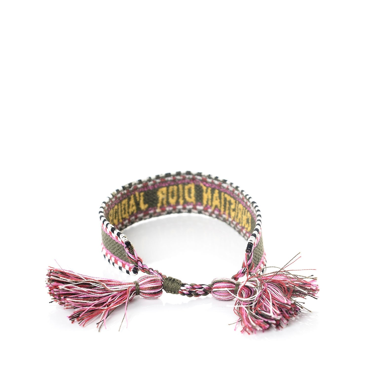 Christian Dior Woven Cotton J'Adior Friendship Bracelet Set 3 of 5