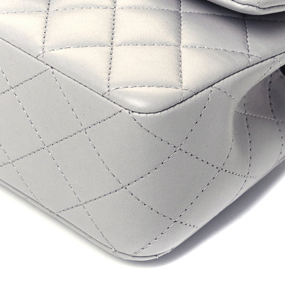 Chanel Lambskin Quilted Mini Top Handle Rectangular Flap Grey 8 of 8