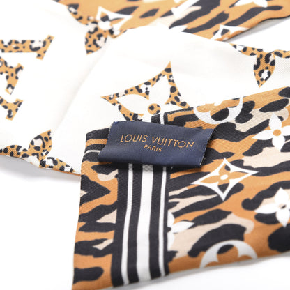 Louis Vuitton Silk Monogram Giant Jungle Bandeau Ivory 2 of 7