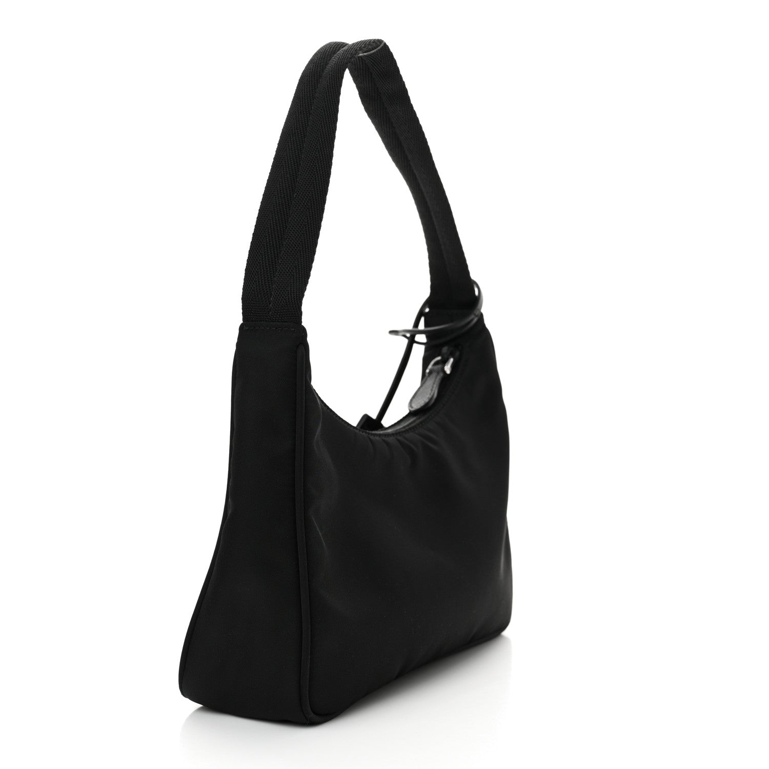 Prada Tessuto Nylon Mini Re-Edition 2000 Bag Black 3 of 13