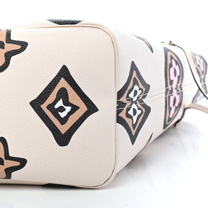 Louis Vuitton Monogram Giant Wild At Heart Neverfull MM Creme 8 of 8