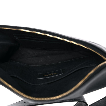 Saint Laurent Grain De Poudre Monogram Belt Bag Black 9 of 25