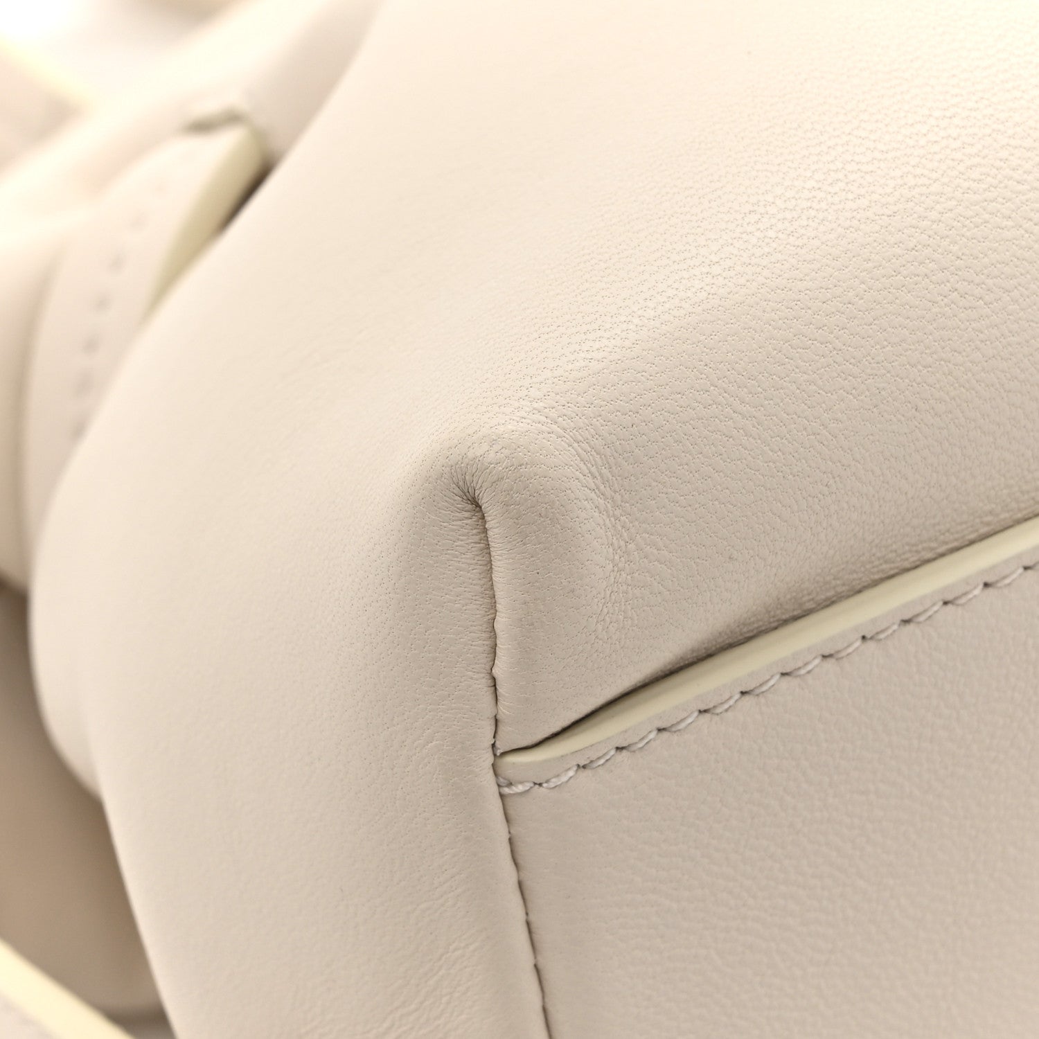Off-White Calfskin Zip Tie Clutch White 10 of 12