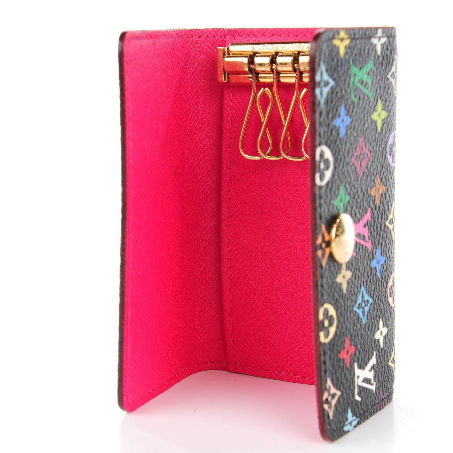 Louis Vuitton Monogram Multicolor Multicles 4 Key Holder Black Grenade 5 of 7