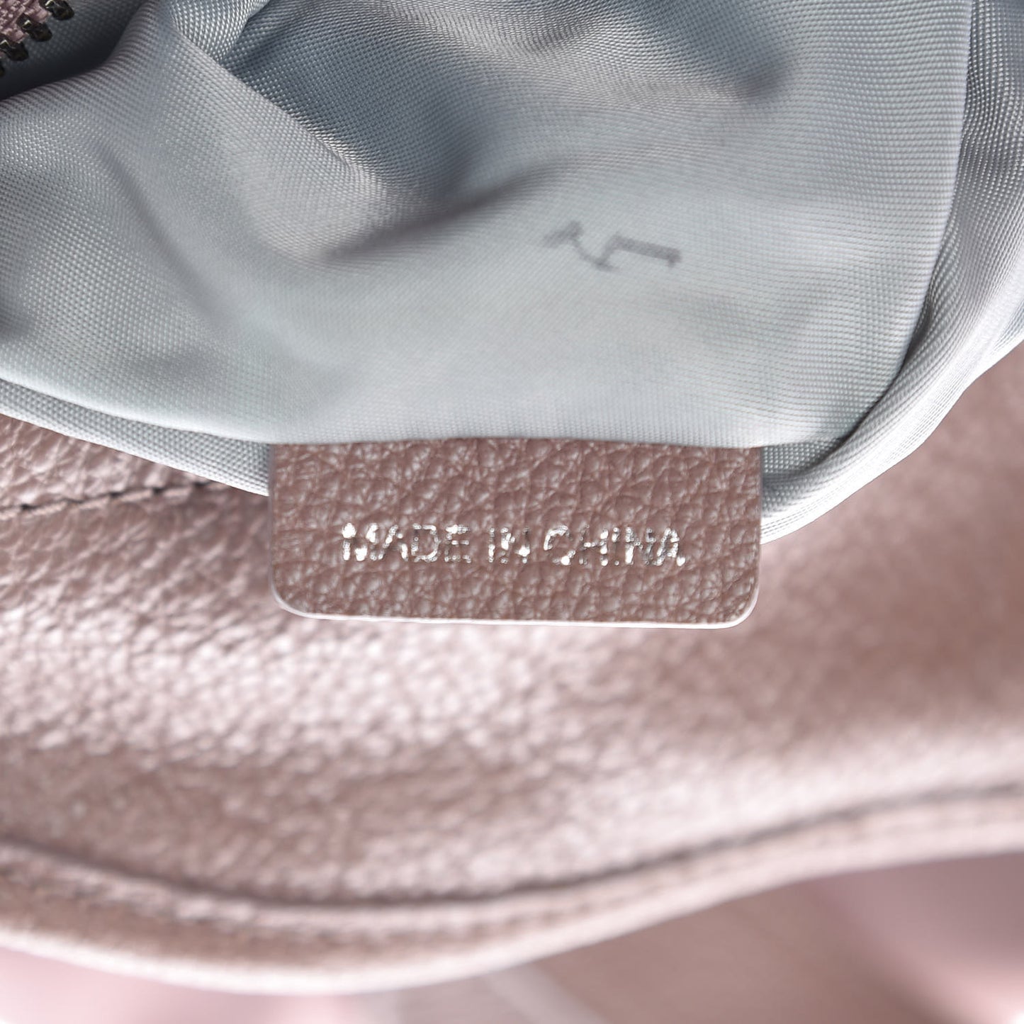 Nylon Tonal Check Drawstring Tote Light Pink