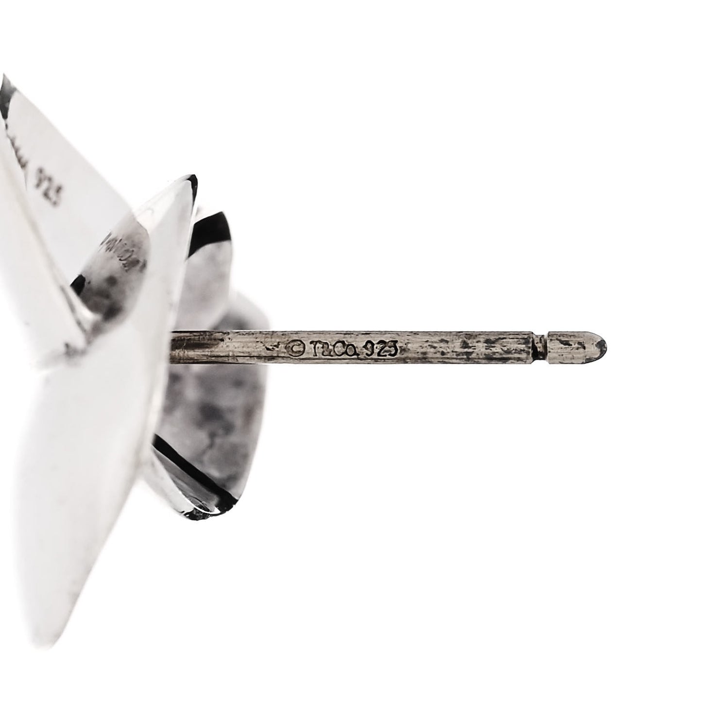 Sterling Silver Frank Gehry Folded Heart Earrings