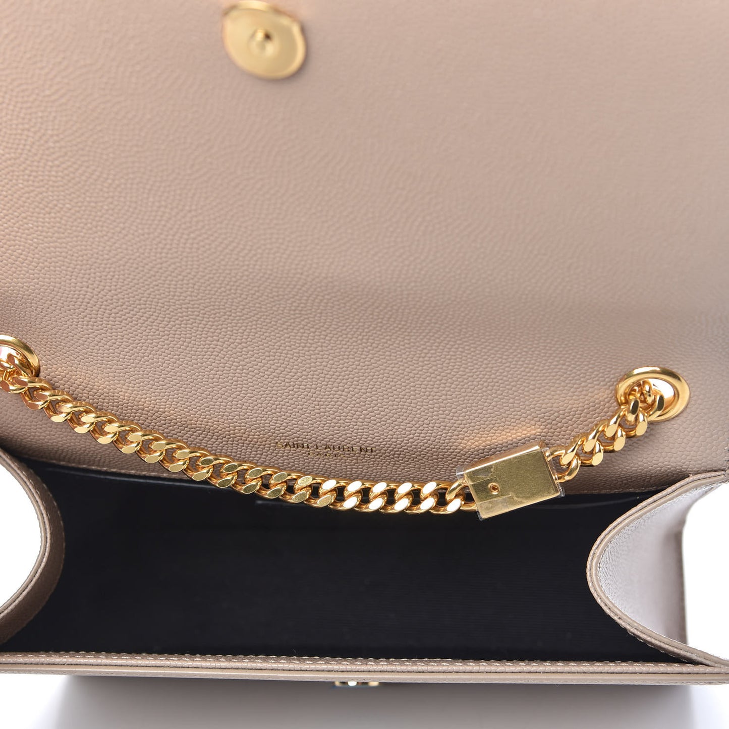 Grain De Poudre Small Monogram Kate Satchel Dark Beige