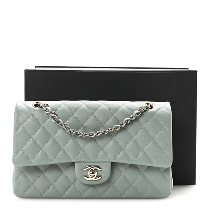 Chanel Caviar Quilted Medium Double Flap Dark Green 11 of 11