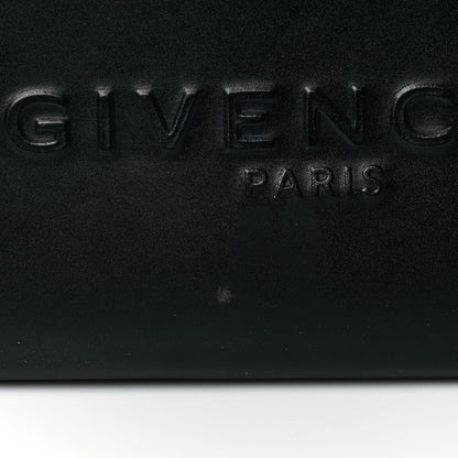 Givenchy Calfskin Logo Debossed Medium Shopper Tote Black 9 of 9
