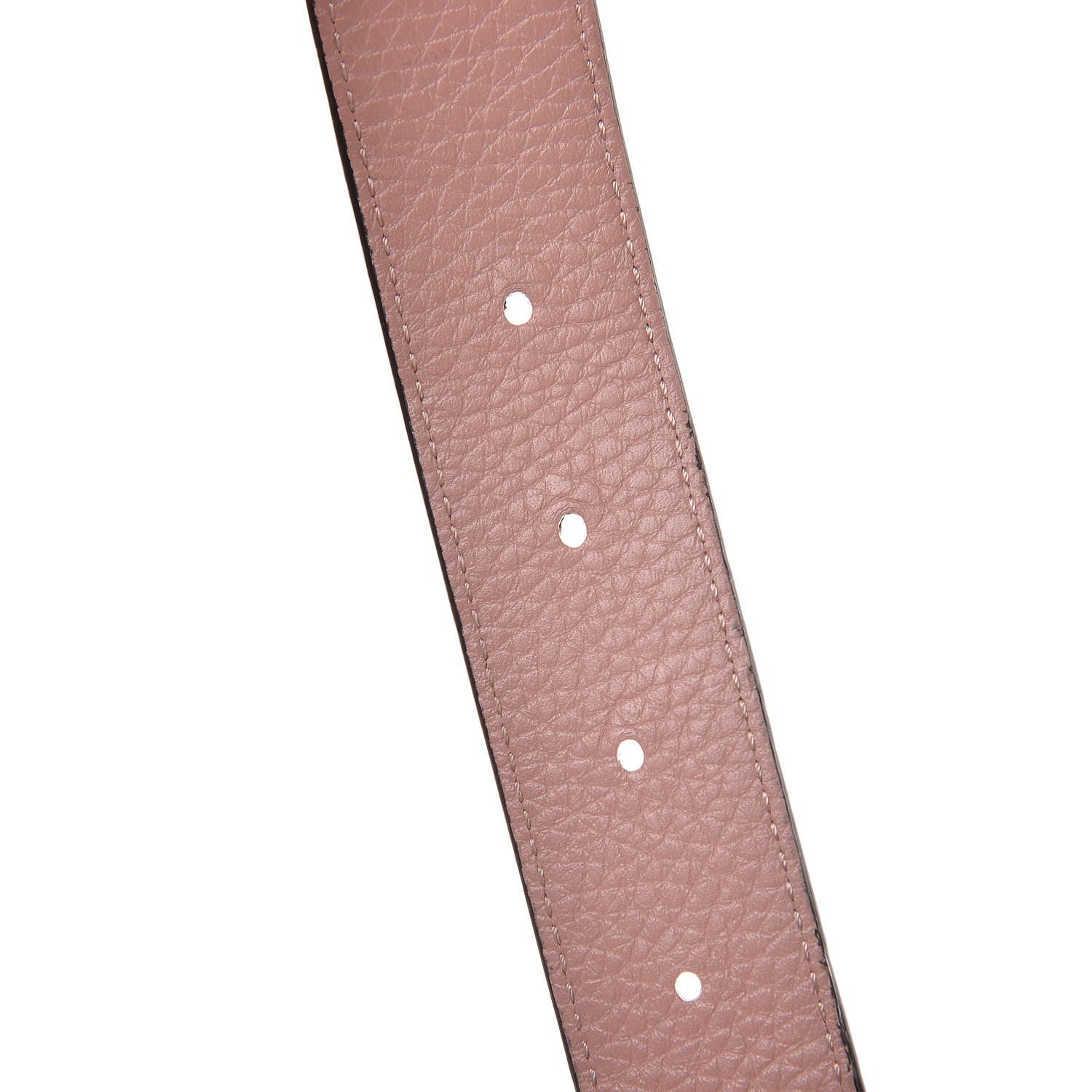 Louis Vuitton Taurillon Calfskin LV Initiales Reversible Belt 85 34 Ivory 5 of 7