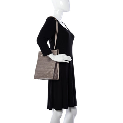 Bottega Veneta Metallic Nappa Intrecciato Tote Rose Gold 2 of 8