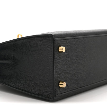 Hermes Epsom Kelly Sellier 25 Black 9 of 11