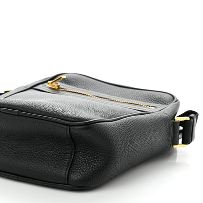 Tom Ford Grained Calfskin Small Buckley Messenger Black 9 of 9