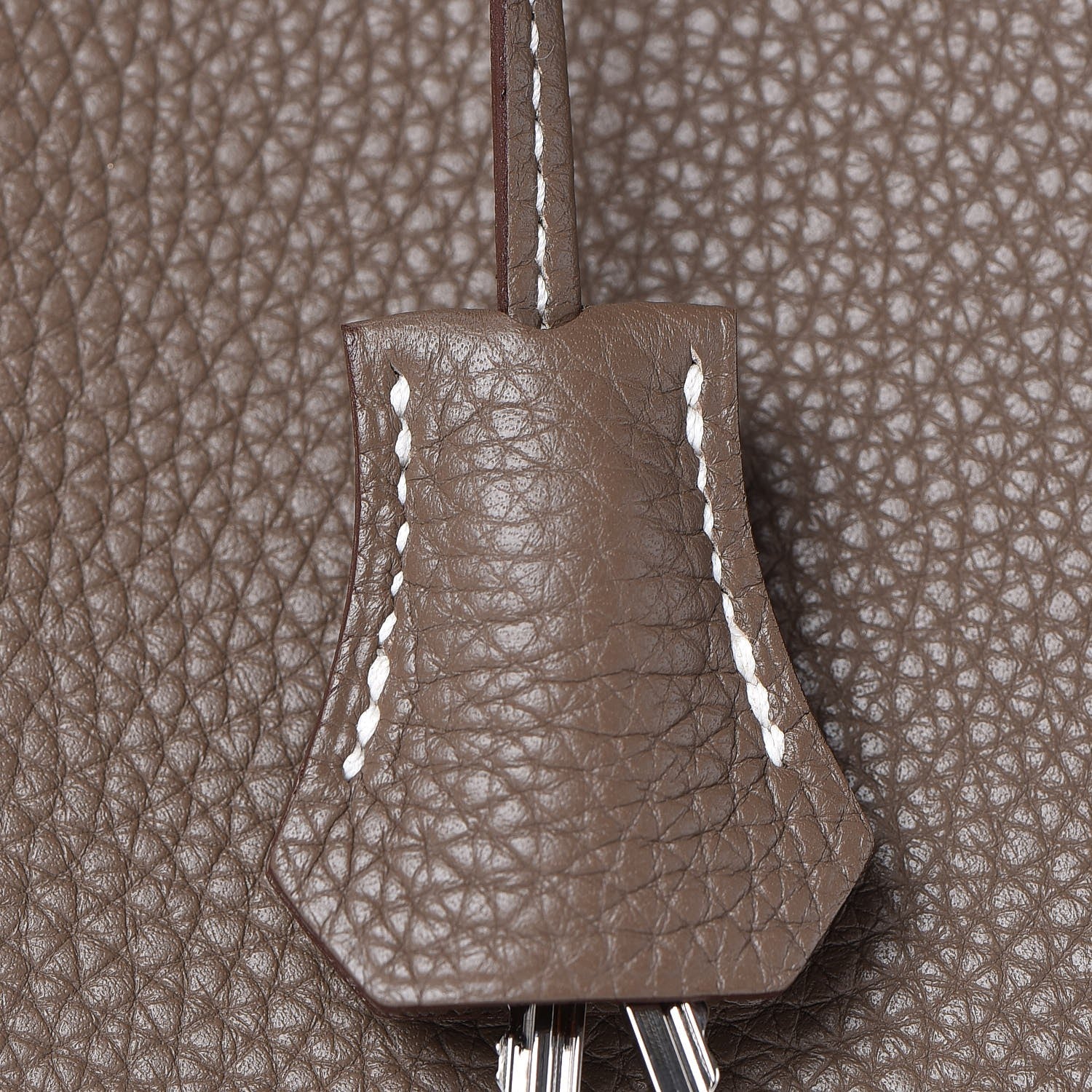 Hermes Taurillon Clemence Birkin 35 Etoupe 22 of 36