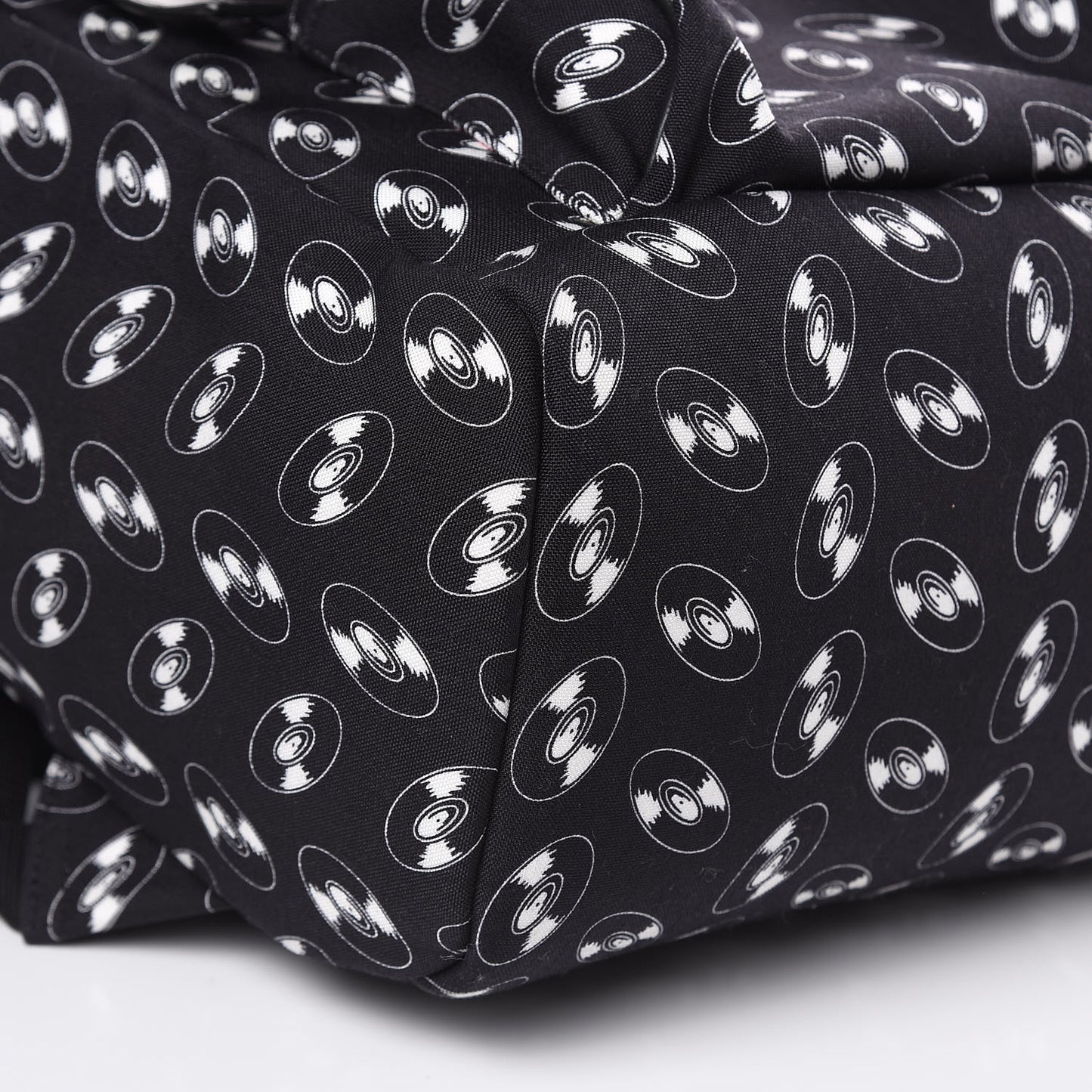 Canvas Vinyl Record Print Hunting Rucksack Backpack Black
