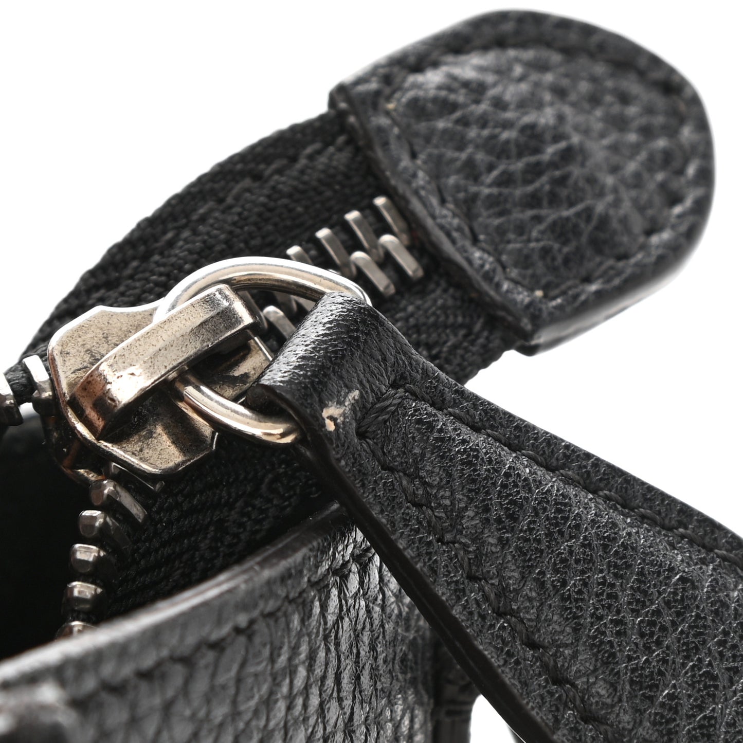 Drummed Calfskin Nano Luggage Black