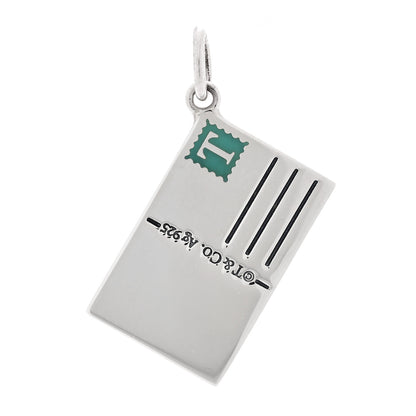 Tiffany Sterling Silver Enamel San Francisco Postcard Charm Blue 3 of 4
