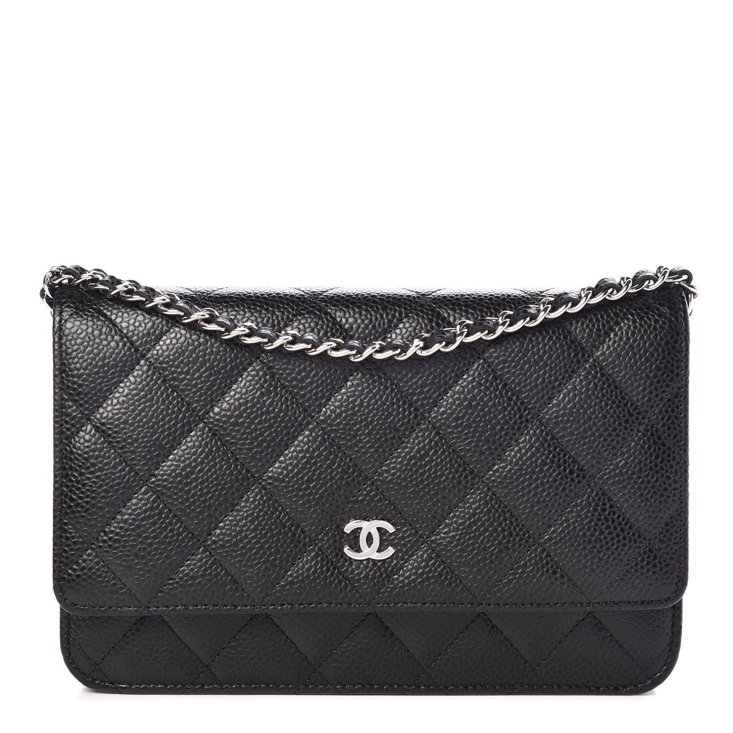 Chanel Caviar Quilted Wallet On Chain WOC Black 1 of 11