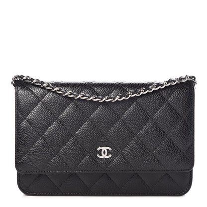 Chanel Caviar Quilted Wallet On Chain WOC Black 1 of 11