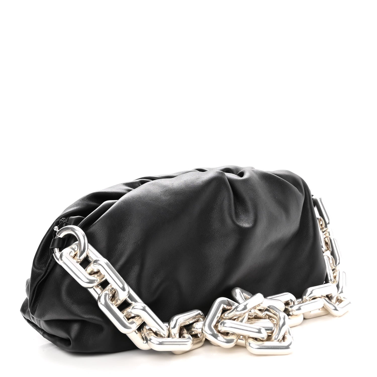 Bottega Veneta Calfskin The Pouch Chain Black 3 of 9