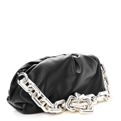 Bottega Veneta Calfskin The Pouch Chain Black 3 of 9