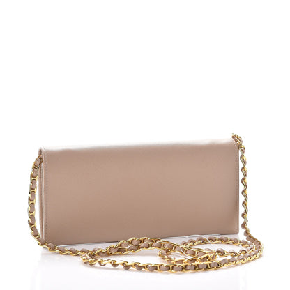 Prada Saffiano Metal Oro Chain Wallet Cammeo 3 of 10